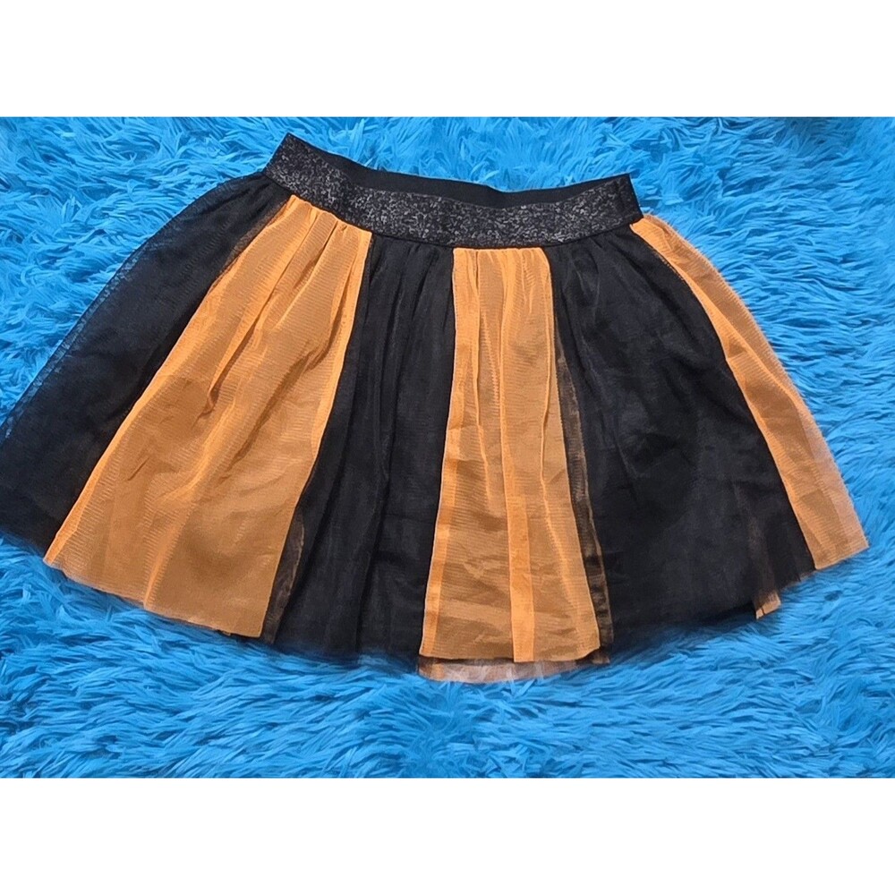 Girls S 6/6X Cat & Jack Halloween Tutu Lined Skirt Elastic Waist band